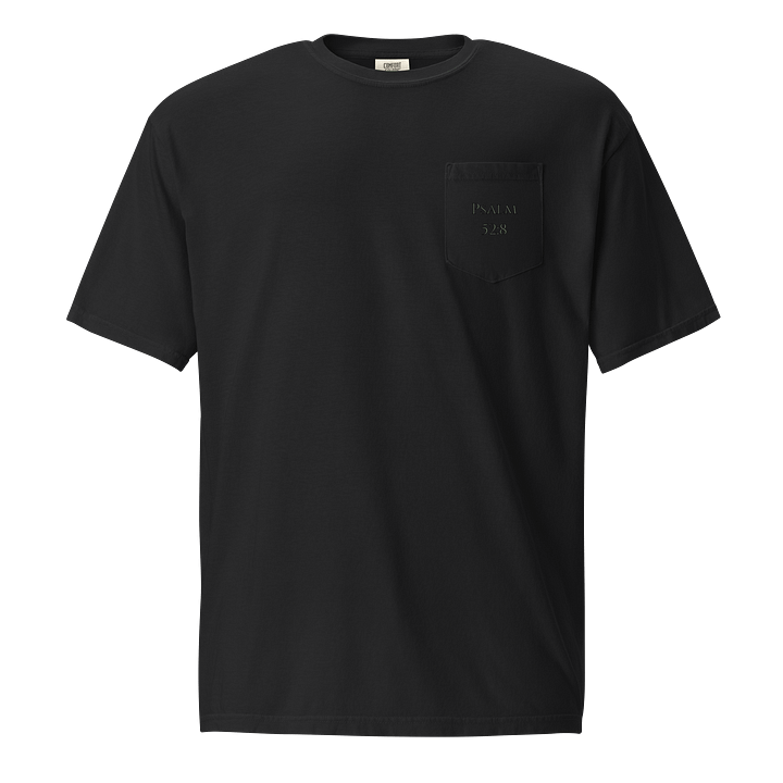 Rooted in Faith Christian Pocket T-Shirt | Psalm 52:8 product image (2)