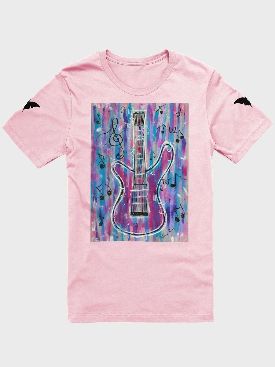 My guitar (art by Dina R.) with butterflies T- Shirt product image (1)