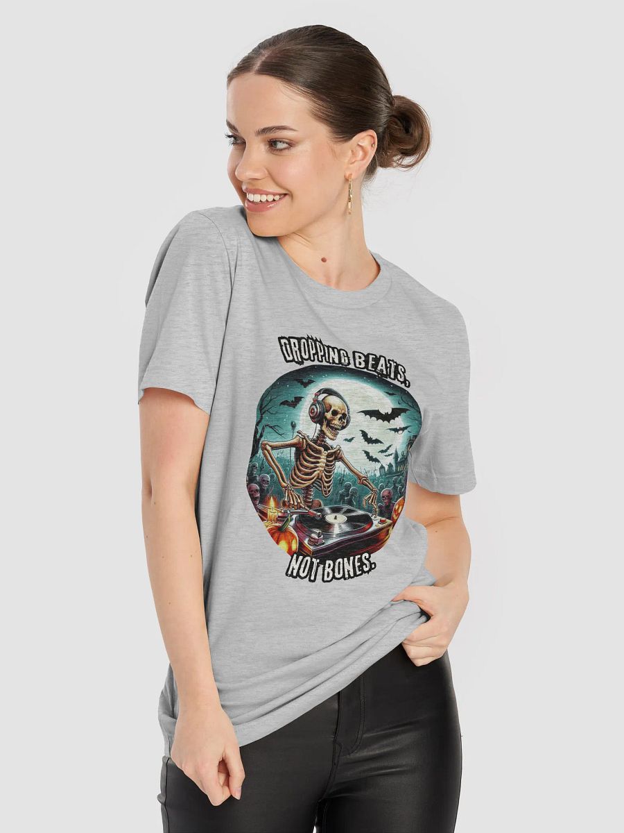 Glowing Grooves Skeleton DJ T-Shirt product image (43)