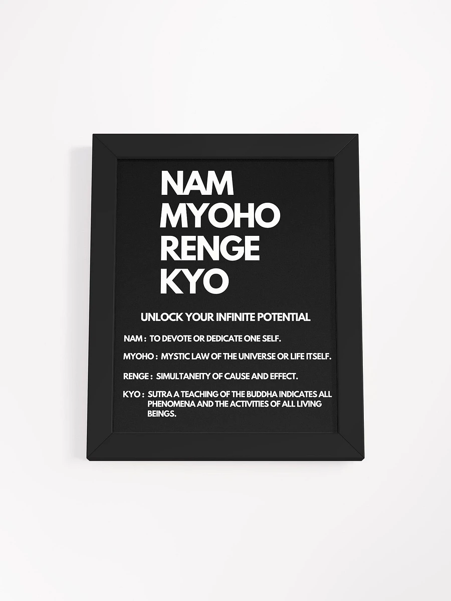 Wall Art Nam-Myoho-Renge-Kyo with Its meaning product image (9)