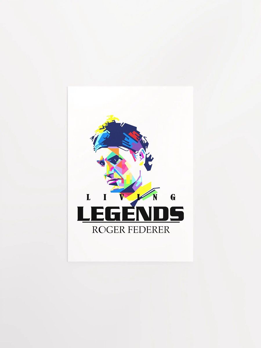 roger federrer Geometric Hat Poster product image (7)