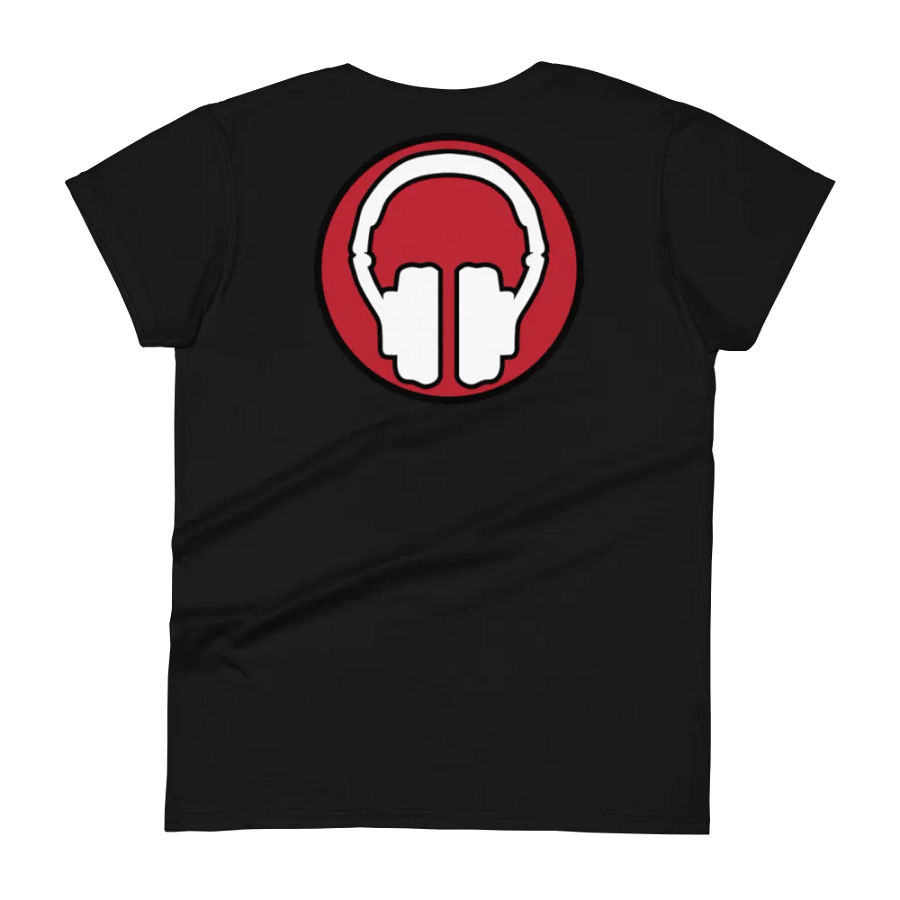 Women's Tribe Front | Headphones Back Print Gildan Middleweight T-Shirt product image (5)