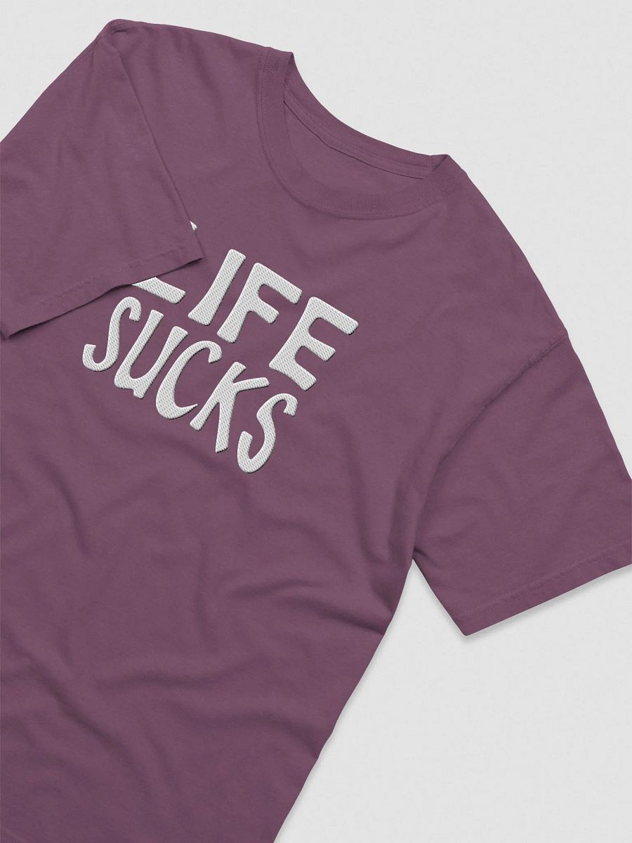 'Life Sucks' Embroidered Tee product image (3)