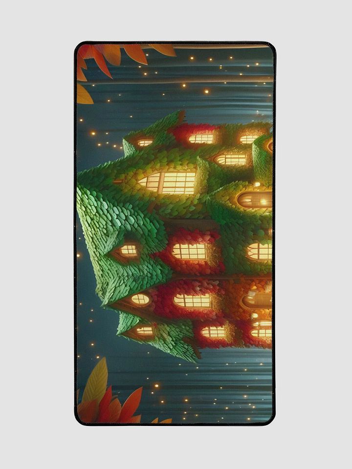 Colorful House Desk Mat product image (2)