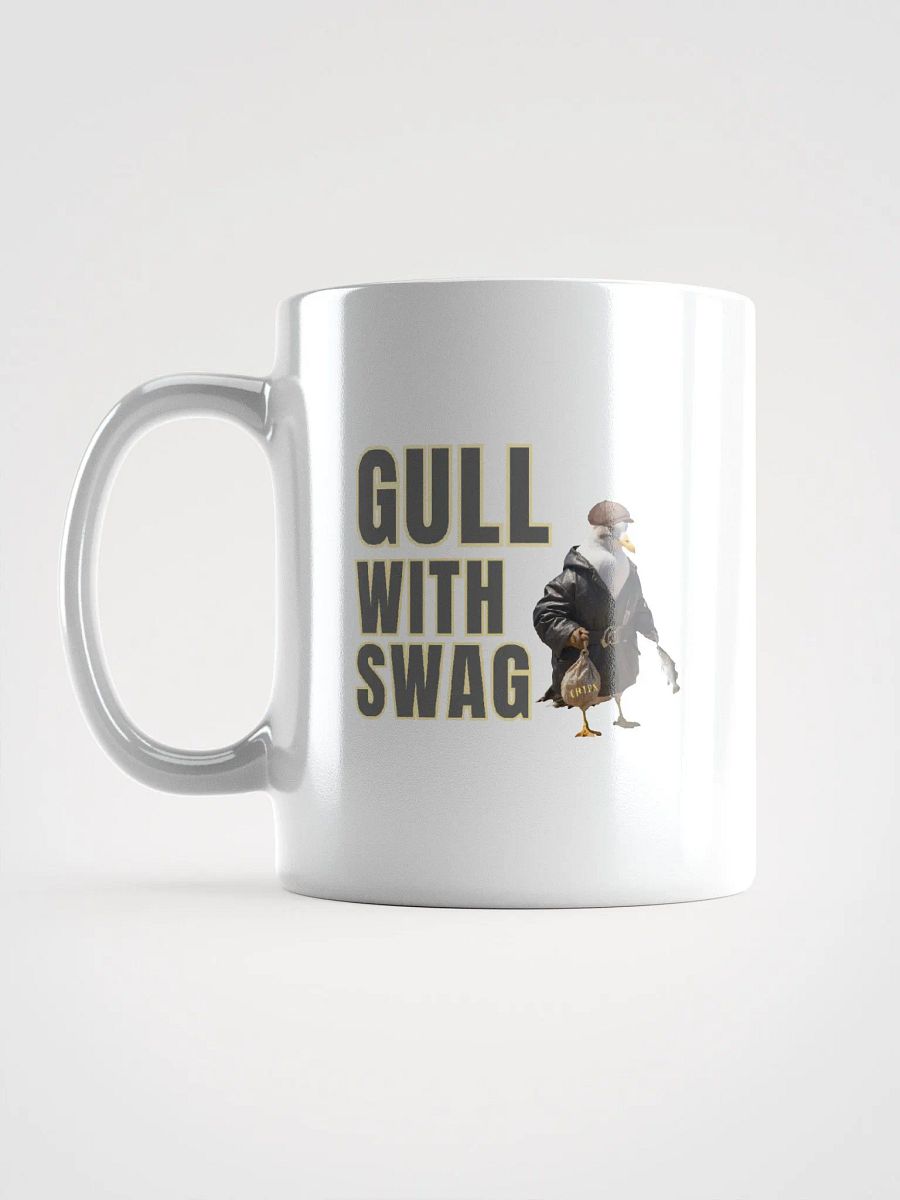 Gull with Swag Glossy White Mug product image (11)