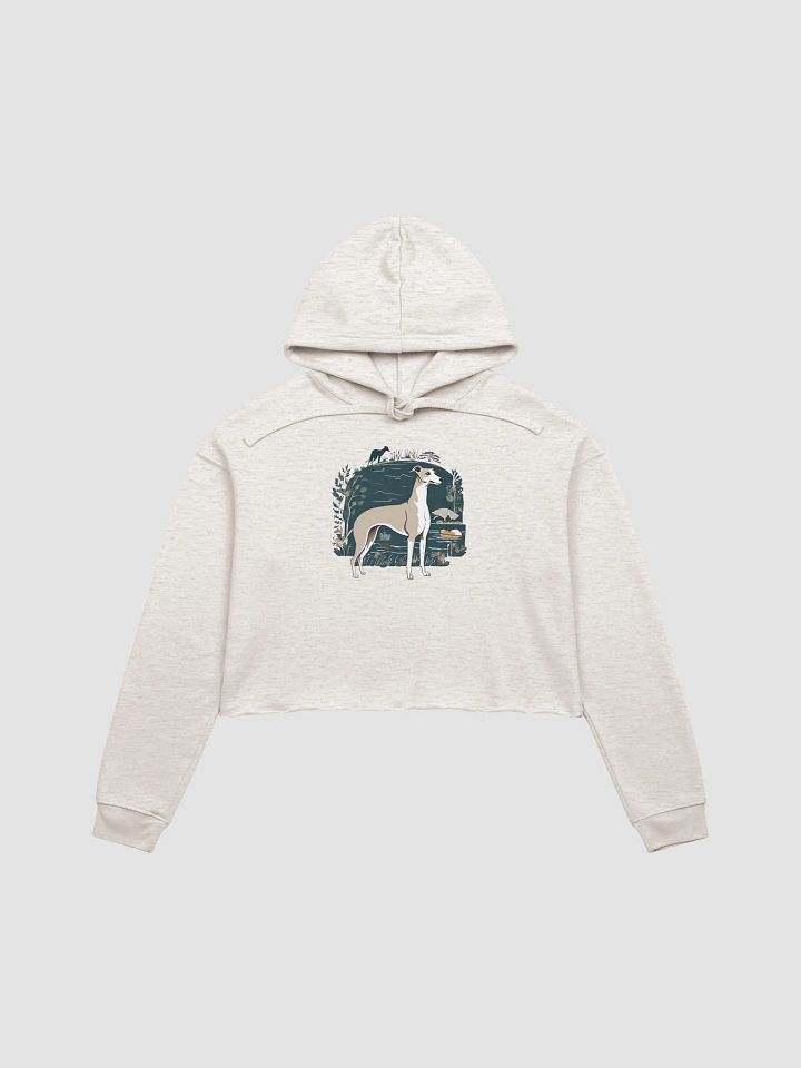 Botanical Greyhound Fleece Crop Hoodie product image (2)
