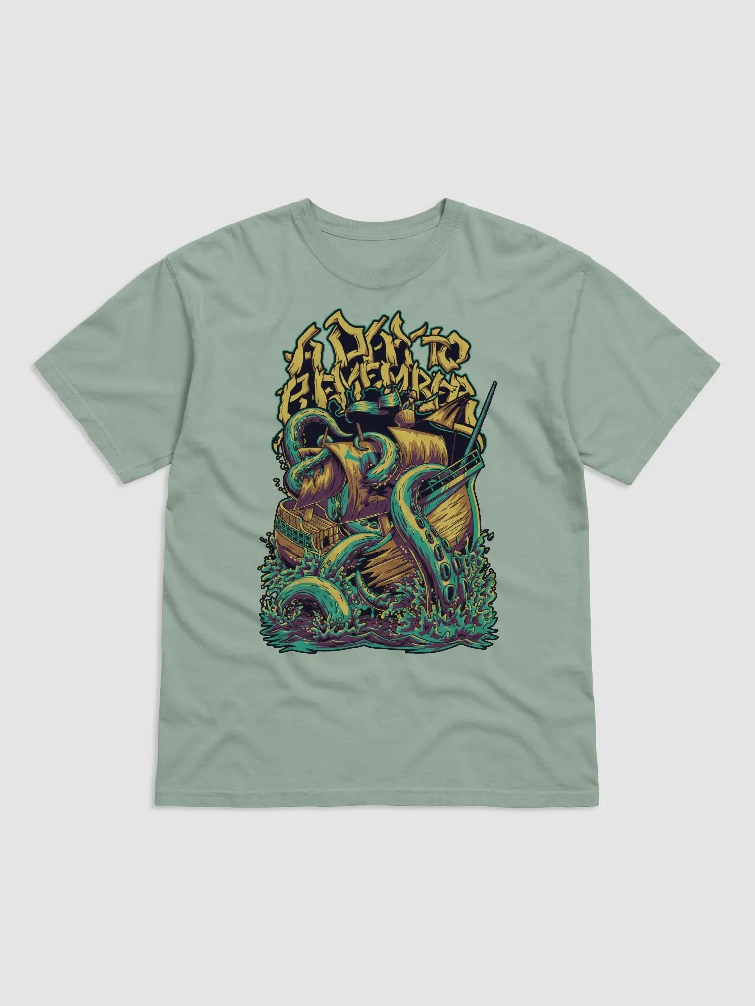 A Day to Remember - Epic Kraken and Ship Battle Design product image (12)