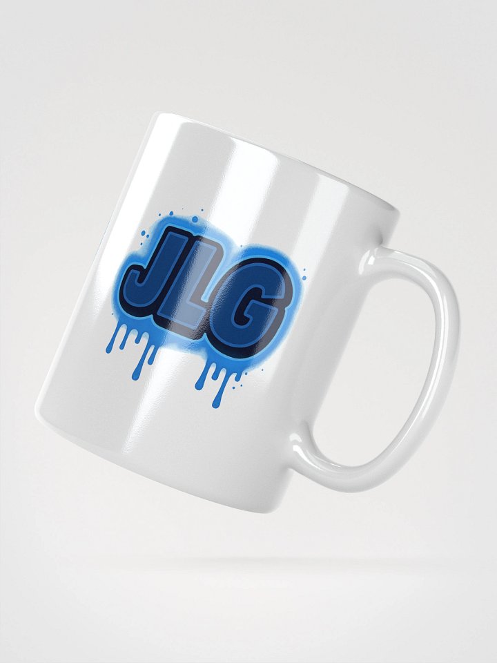 JLG Drip Logo White Glossy Mug product image (5)