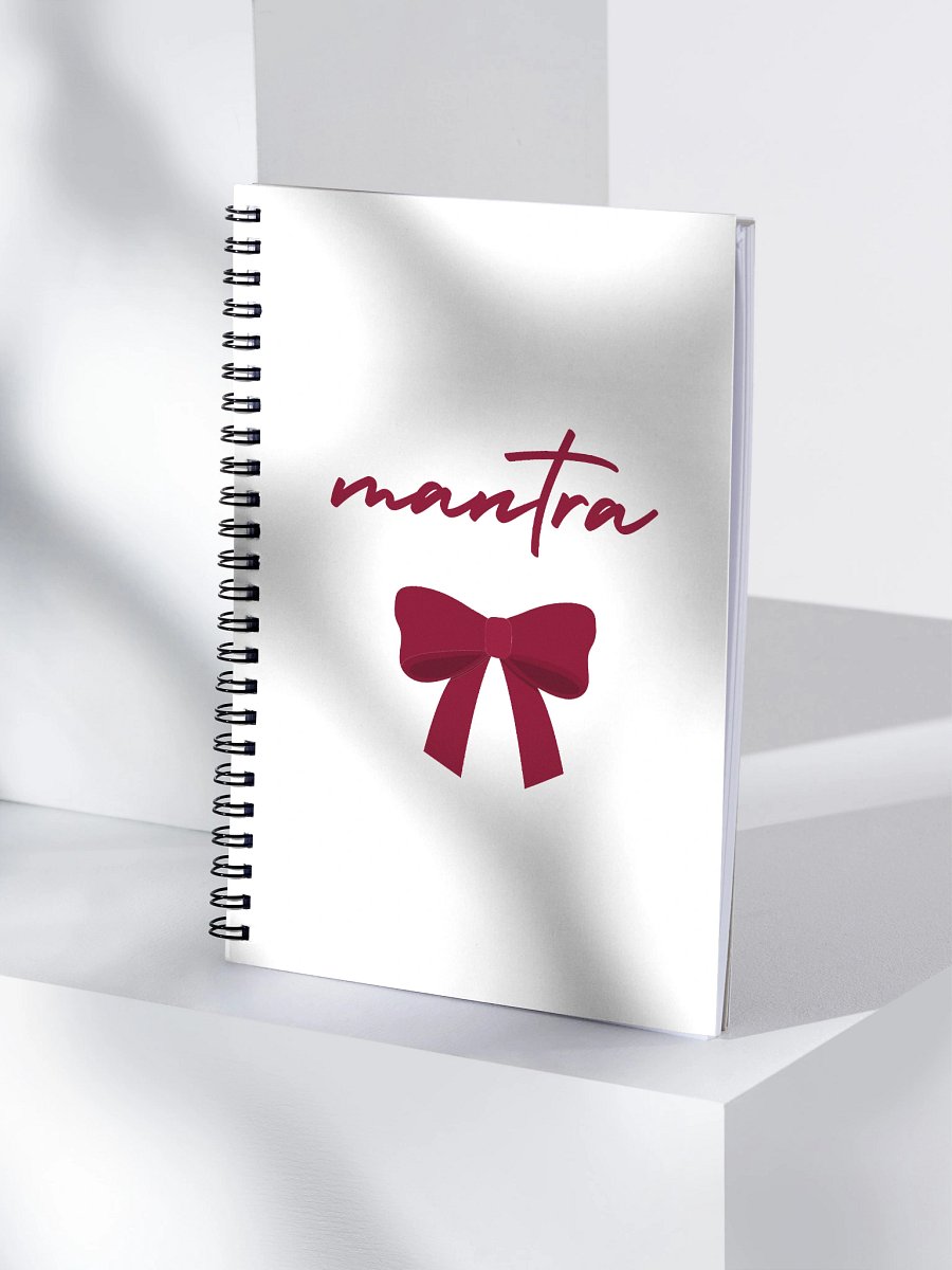 Mantra Red Bow Spiral Notebook product image (4)