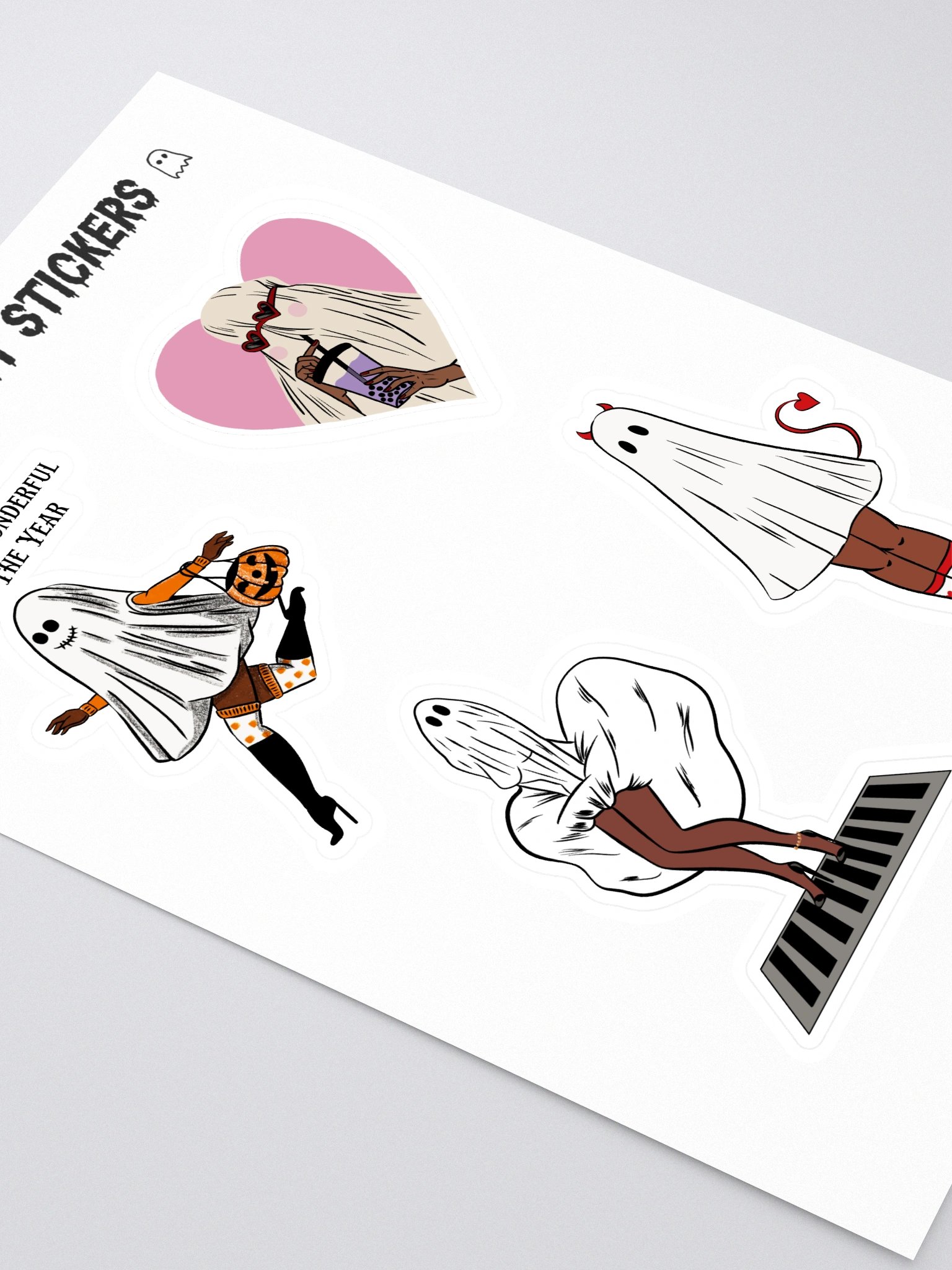 Sheet Ghost Sticker Sheet product image (2)