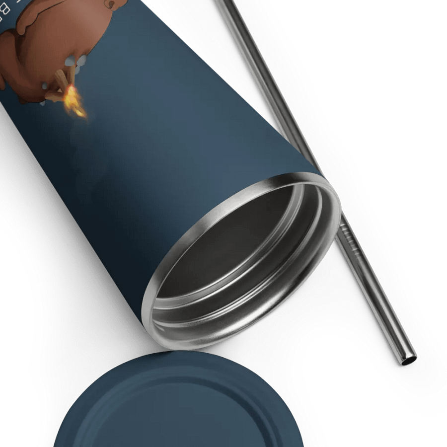 Camp Fire Bear Insulated Tumbler with a Straw product image (3)