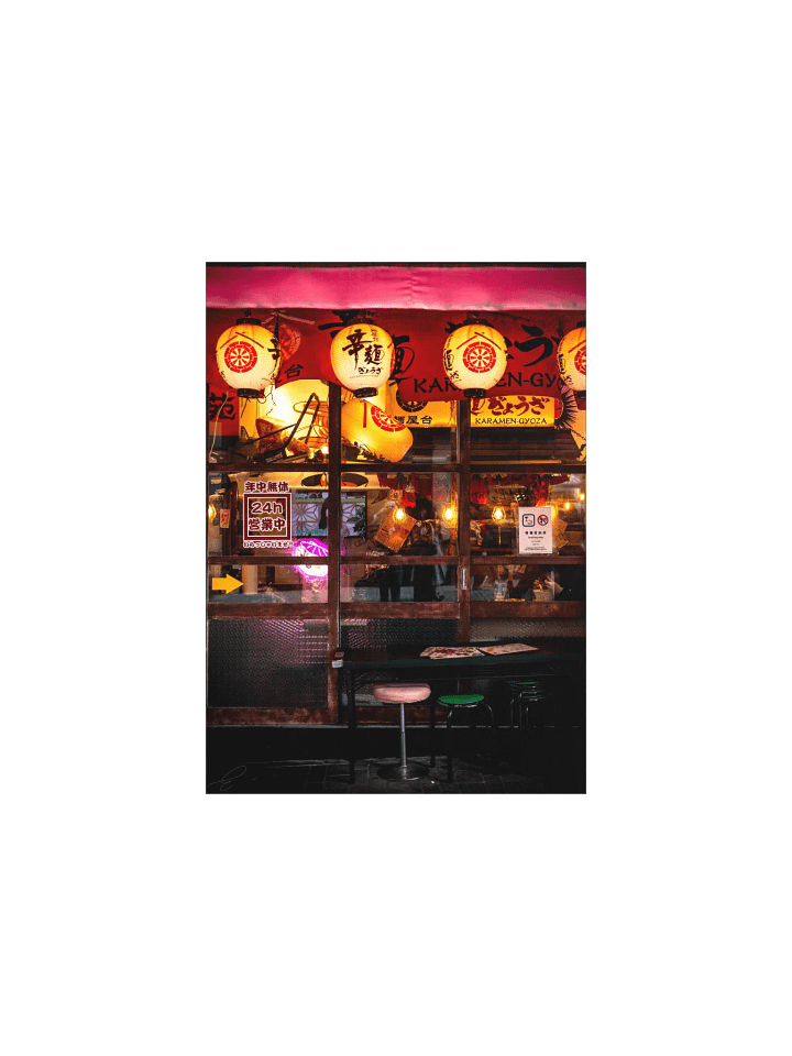Outdoor Seating - Japan - Fine Art Print Poster product image (4)