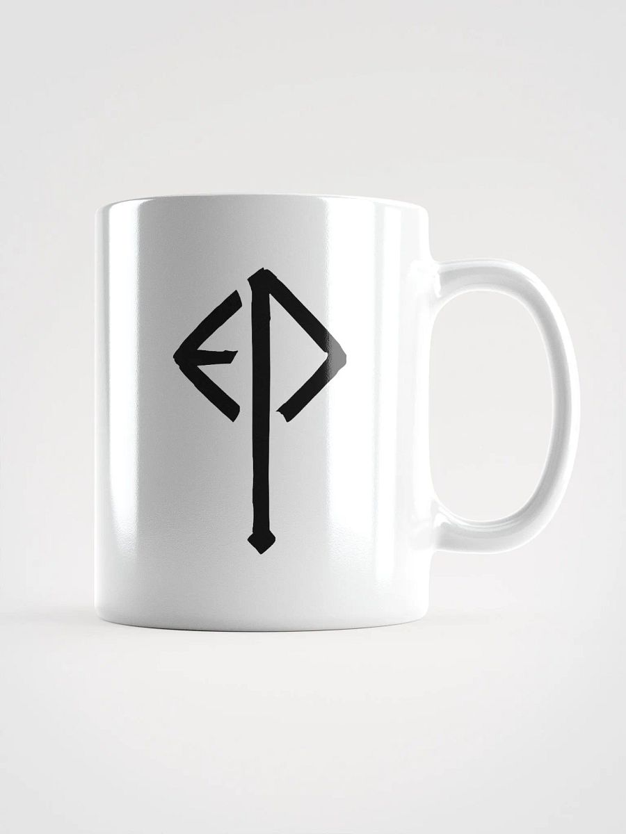 Executioner Rune Mug - Black on White product image (1)