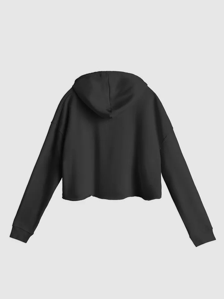 Neon Blue Fluid Acrylic Crop Hoodie product image (2)