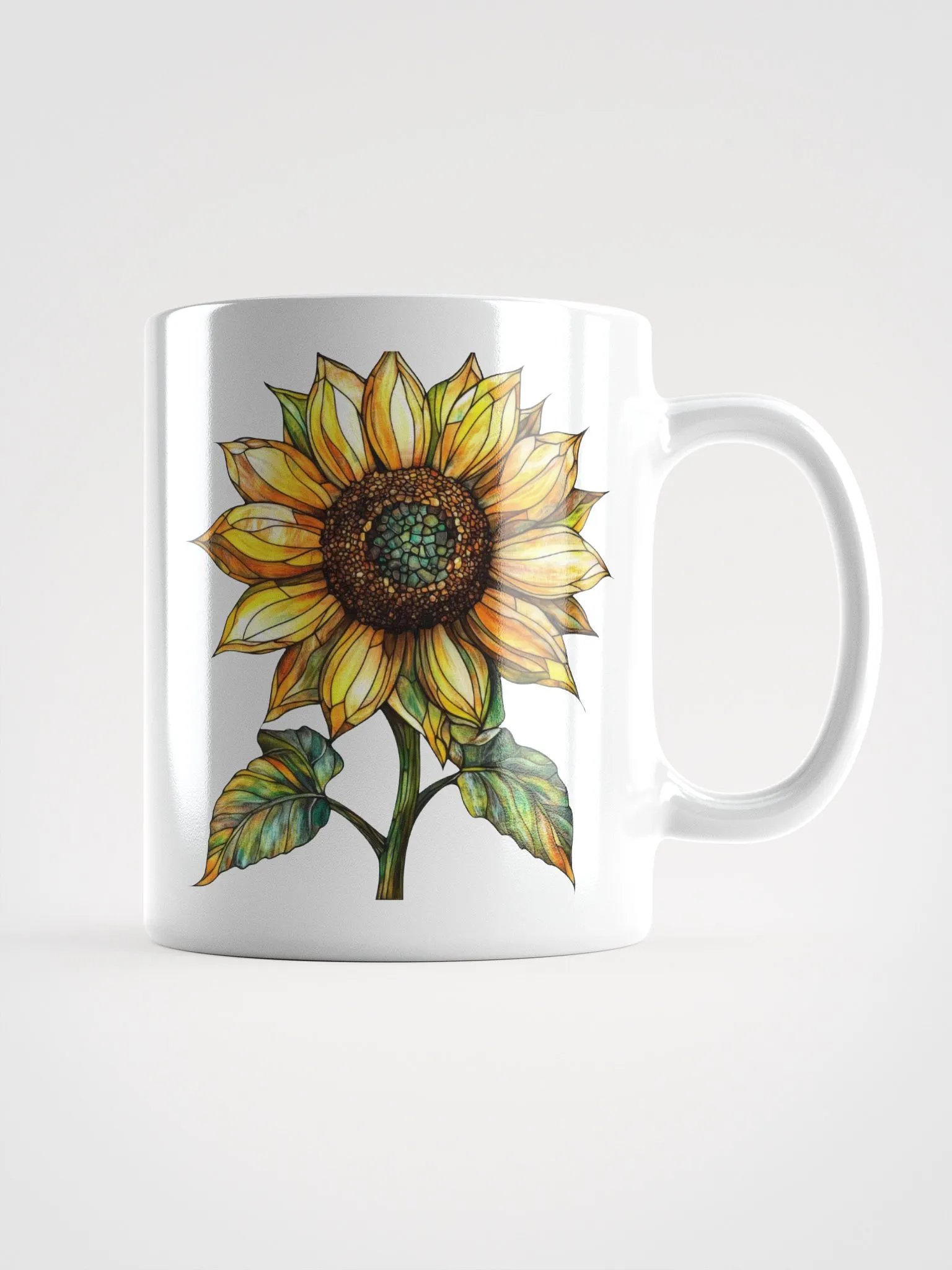 Stained Glass Sunflower Mug product image (2)