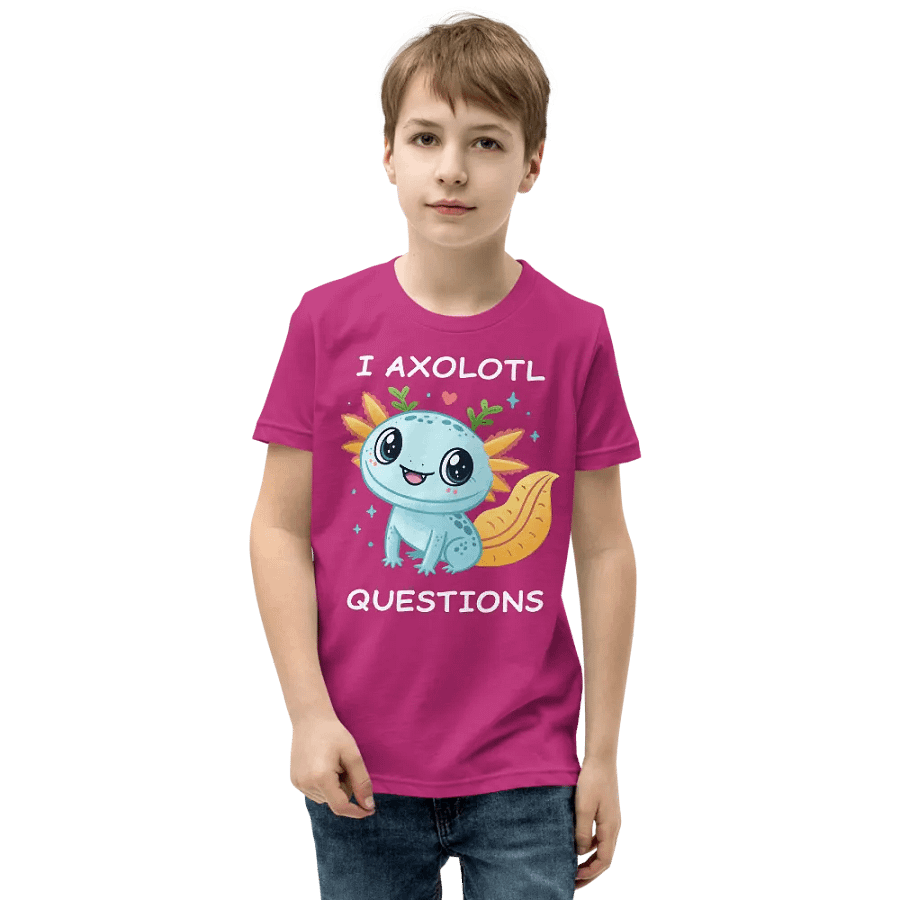 I Axolotl Questions Youth T-Shirt product image (8)