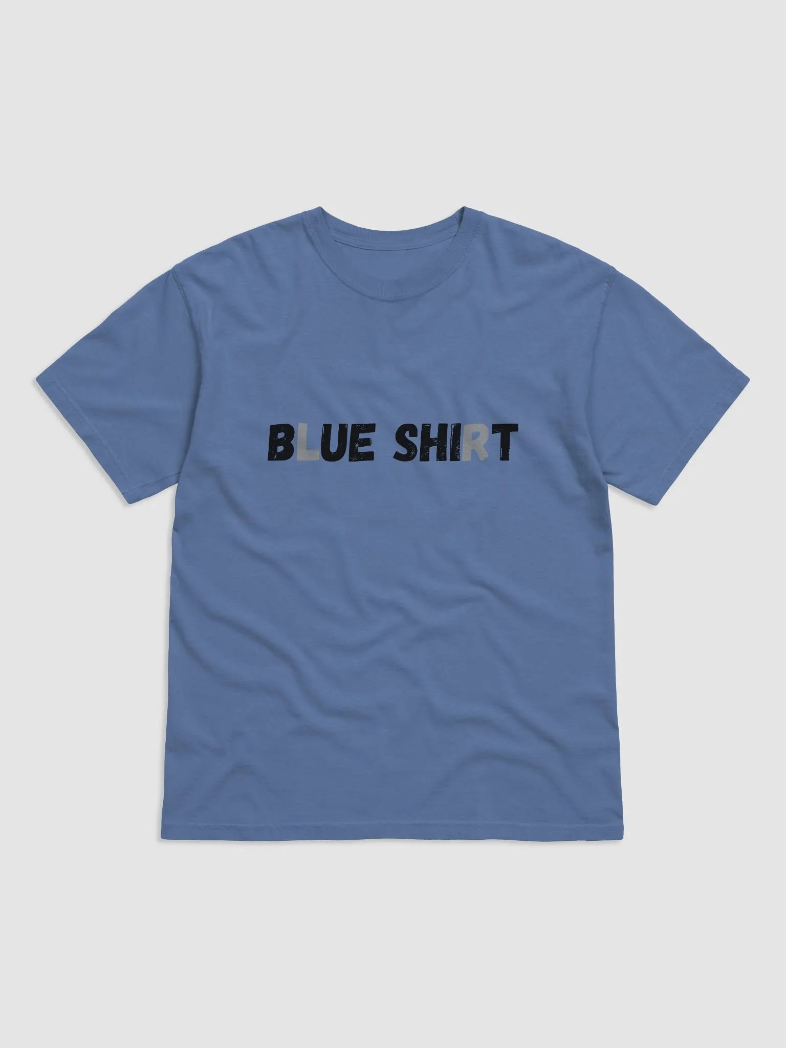 Blue Shirt Unisex Garment Dyed Heavyweight Cotton T-Shirt product image (1)