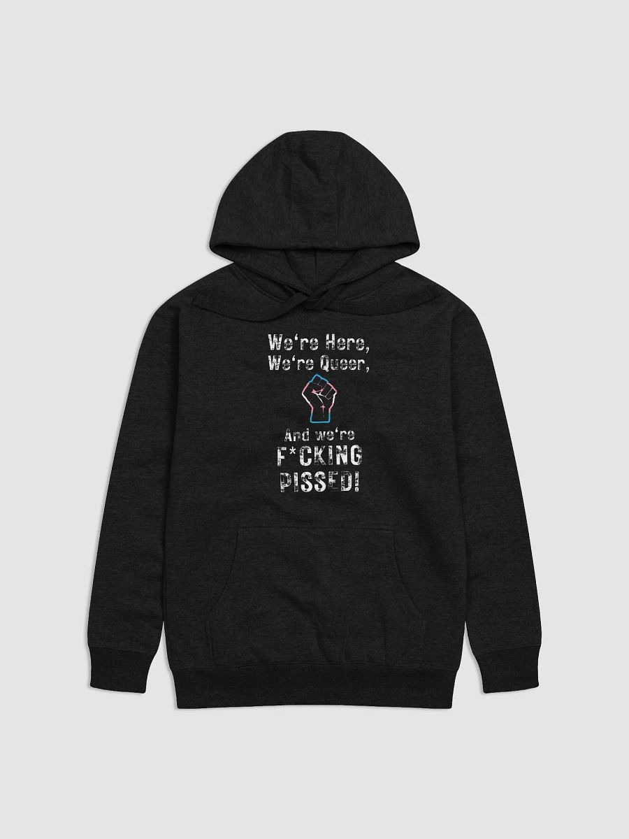 Here, Queer, and Pissed - Trans Rights Hoodie product image (1)