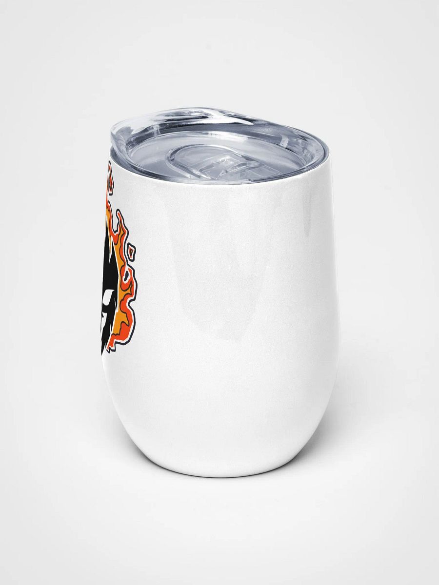 Mask Icon v2 (Black) Wine Tumbler product image (5)