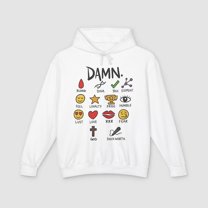 Kendrick Lamar Damn Notebook Hoodie product image (1)