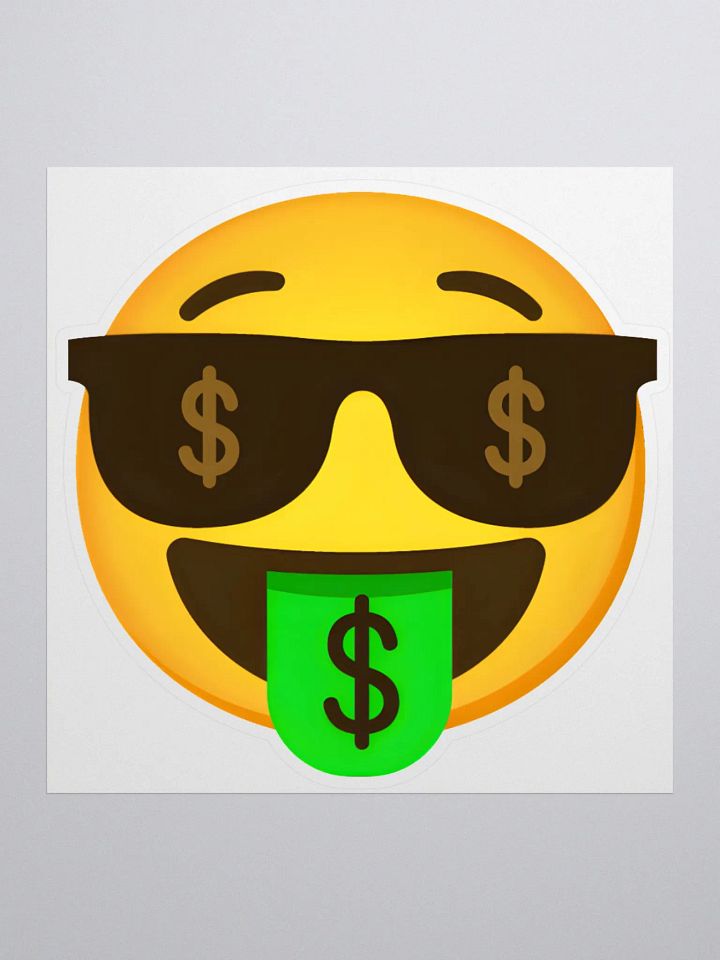 CBS Sunglasses Design Emoji Kiss-Cut Sticker product image (1)