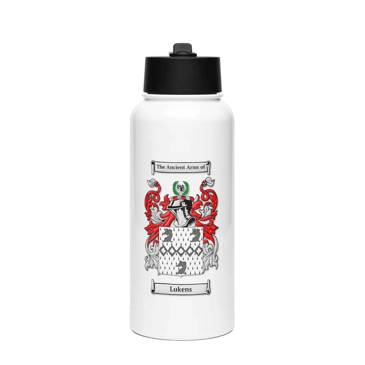 Lukens Family Crest - Stainless Steel Sports Water Bottle product image (1)
