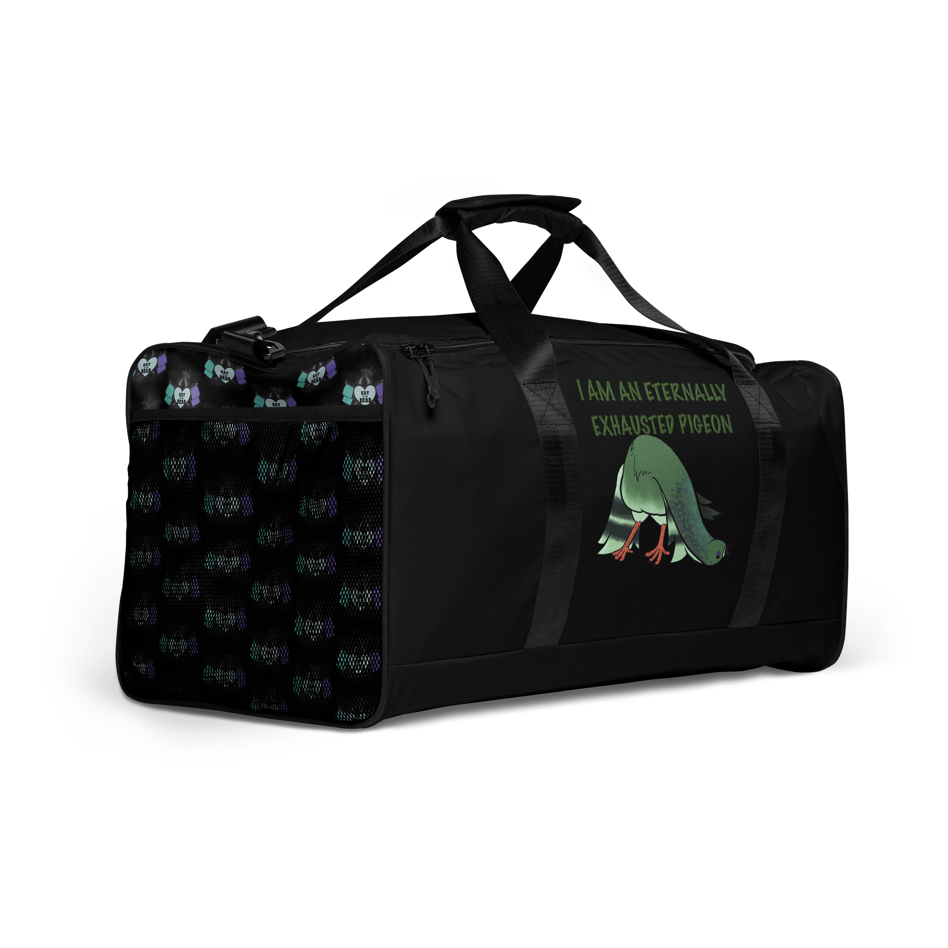 Eternally Exhausted Pigeon Duffel Bag product image (2)