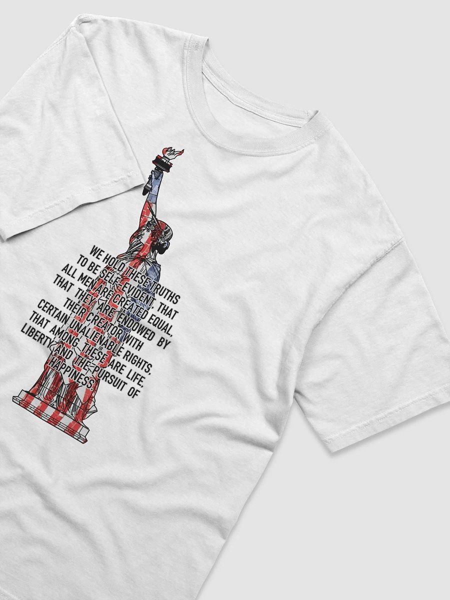 Lady Liberty + Declaration Of Independence - Red + White + Blue - T-Shirt product image (3)