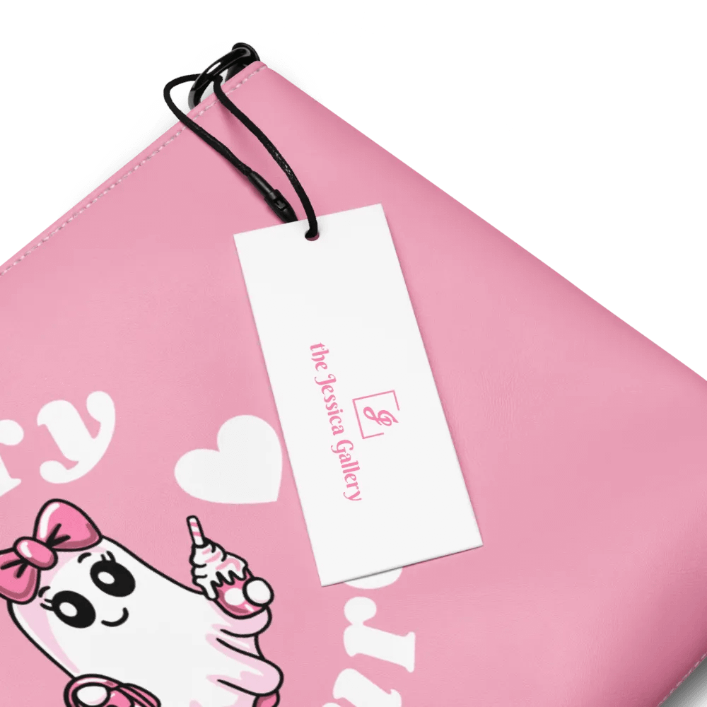 Very Demure Cute Ghost Design Flip-Sided Faux Leather Crossbody Bag product image (5)