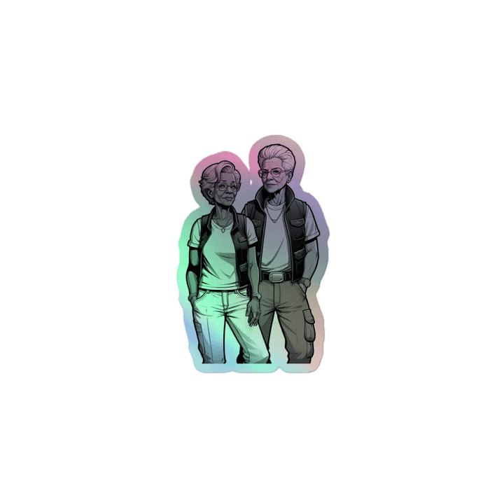 The Coolest Couple You Know LGBTQ+ Holo Sticker product image (1)