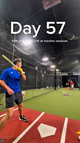 Day 57 of hitting 1 HR daily until I hit at marlins stadium!
Posting today because I didn’t have enough time to edit and post...