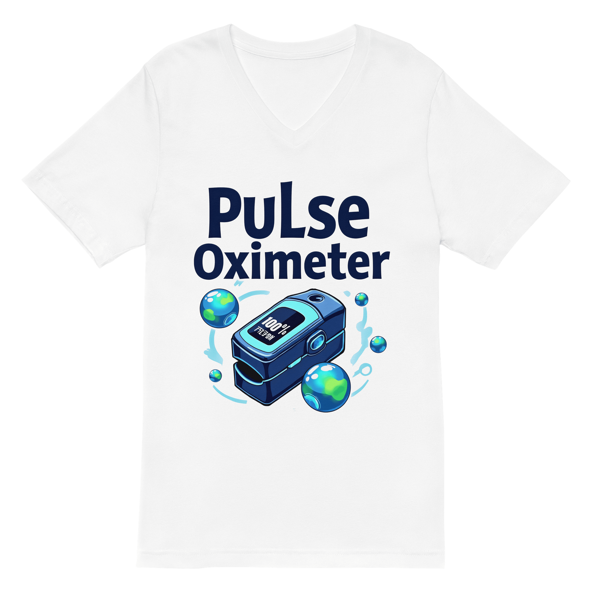 Global Health Pulse Oximeter V-Neck Tee product image (2)
