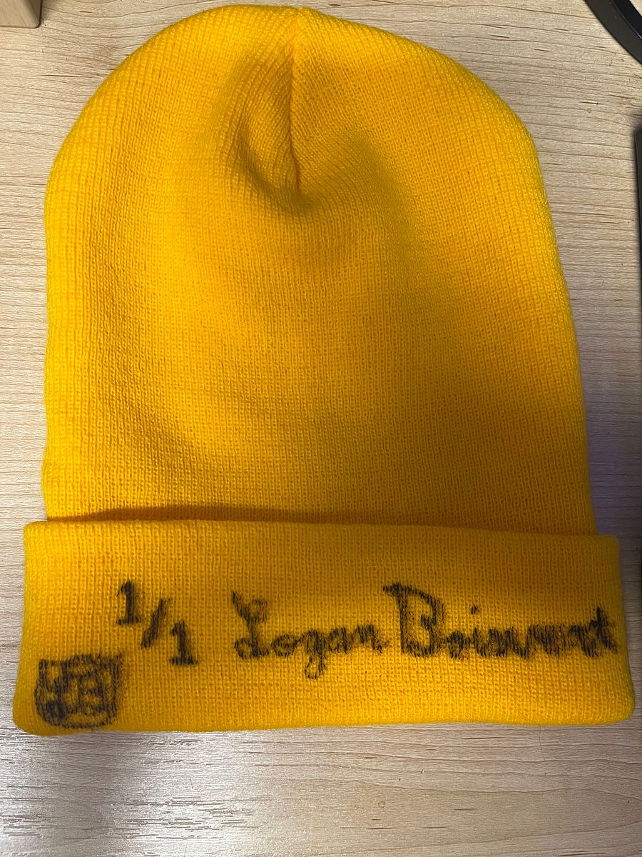 1/1 Signed Gold "Jondle." Beanie (Embroidered) product image (4)