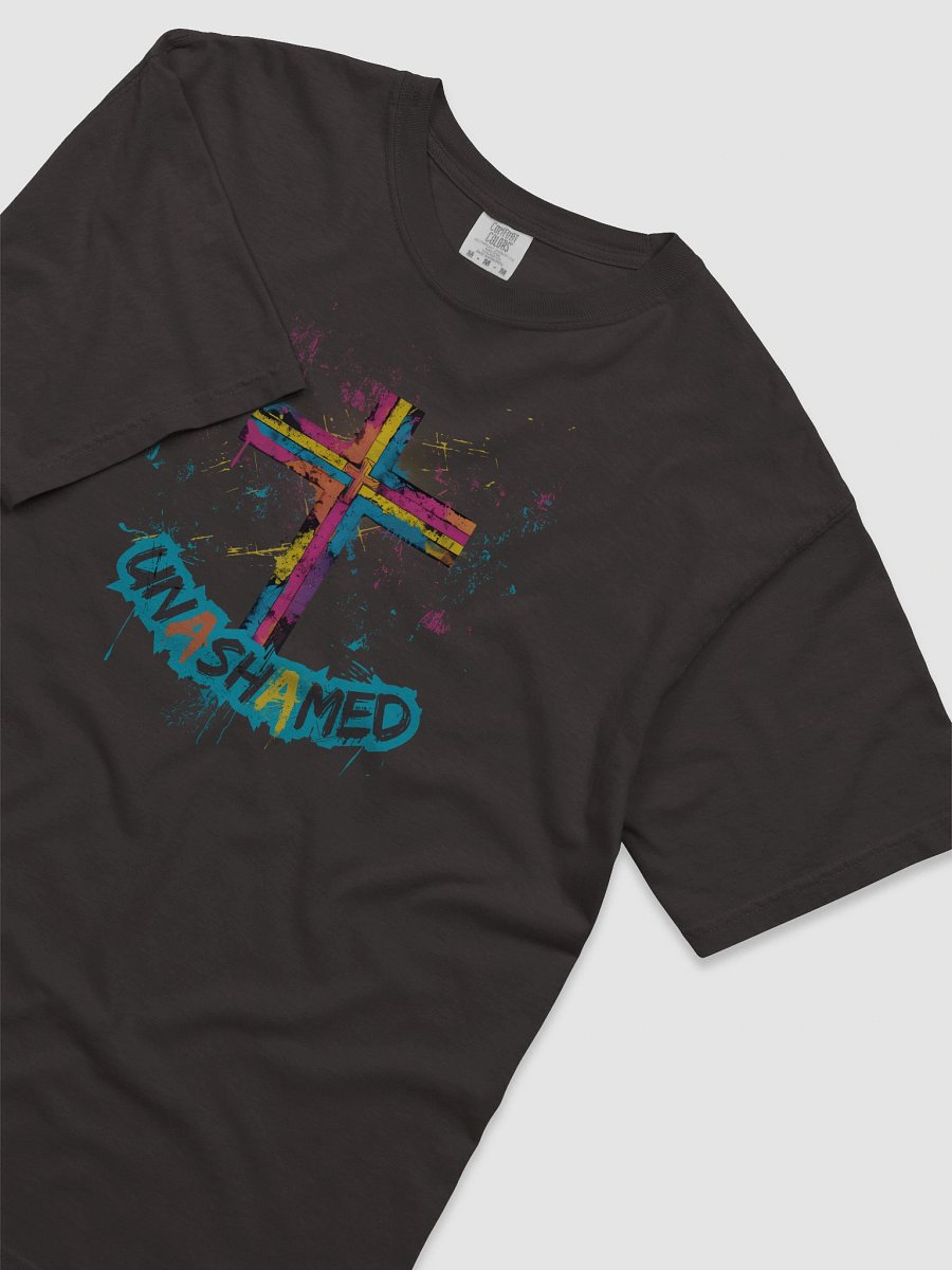 Unashamed Ro 1:16 Cross T-Shirt - Unisex Comfort Colors fit product image (43)
