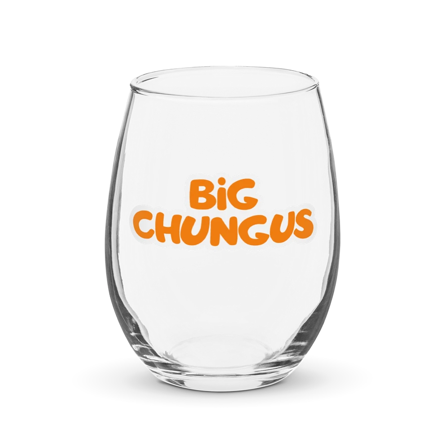 Big Chungus wine glass product image (6)
