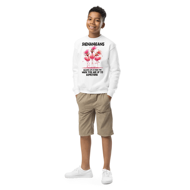 Shenanigans - Life's More Fun When You're Up To Something Unisex Youth Sweashirt product image (1)