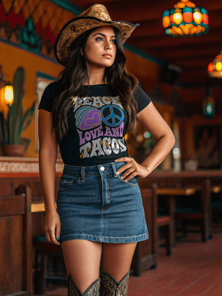 Peace, Love, and Tacos Graphic Tee product image (1)