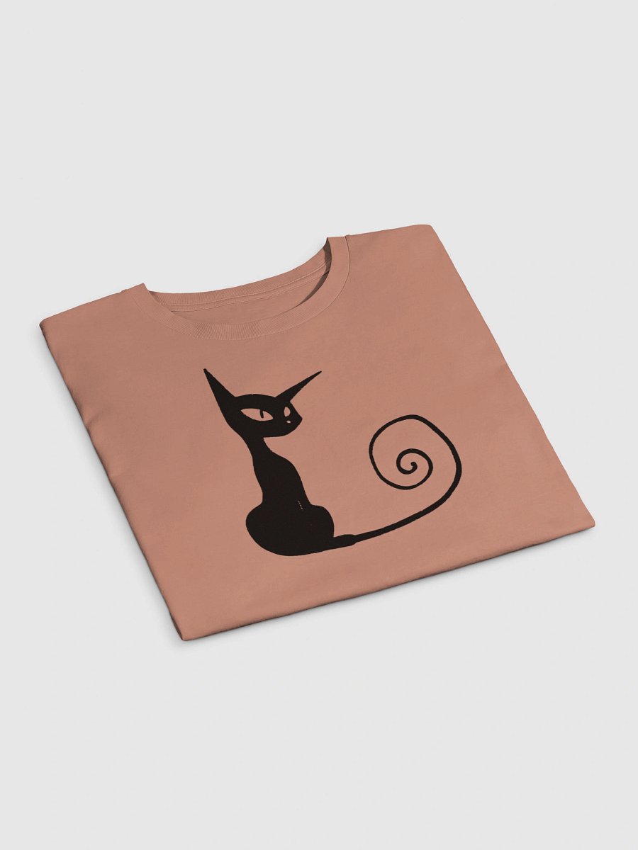 Y2K Aesthetic Black Cat Crop Top Tee - Cute Edgy Baby Tee product image (14)