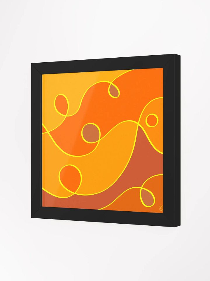 Swirling Shades Framed Matte Poster - Abstract Composition No. 7 product image (17)
