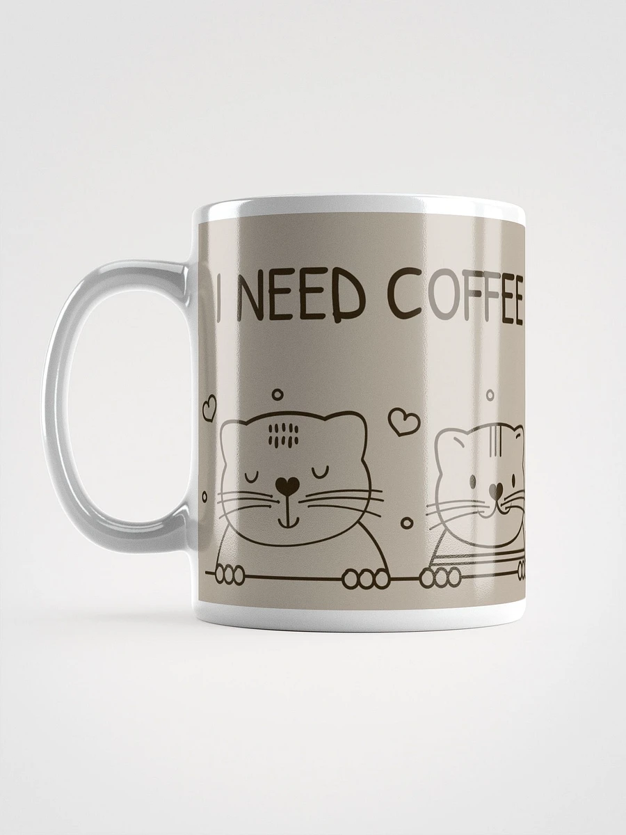 I Need Coffee Right Meow Ceramic Mug - Whimsical 11 oz or 15 oz Cat Lover's Coffee Cup product image (12)