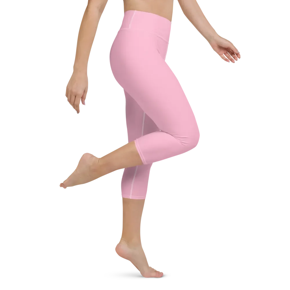 Women's Cotton Candy Pink ZKOT Yoga Capri Leggings - Show your Support with Style - Womenswear product image (2)