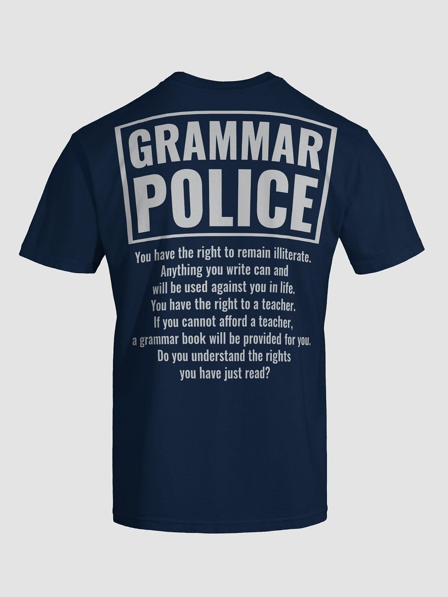 Urgers Grammar Police Shirt product image (19)