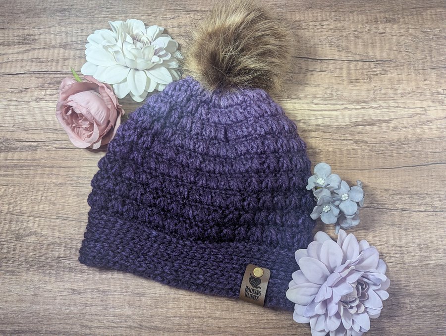 Petroskey Beanie - Dark Purple Gradient product image (1)