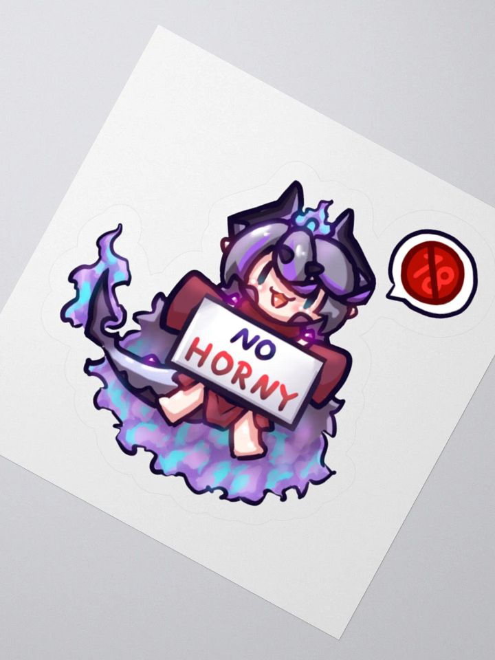 "No Horny" Phibi Sticker product image (2)