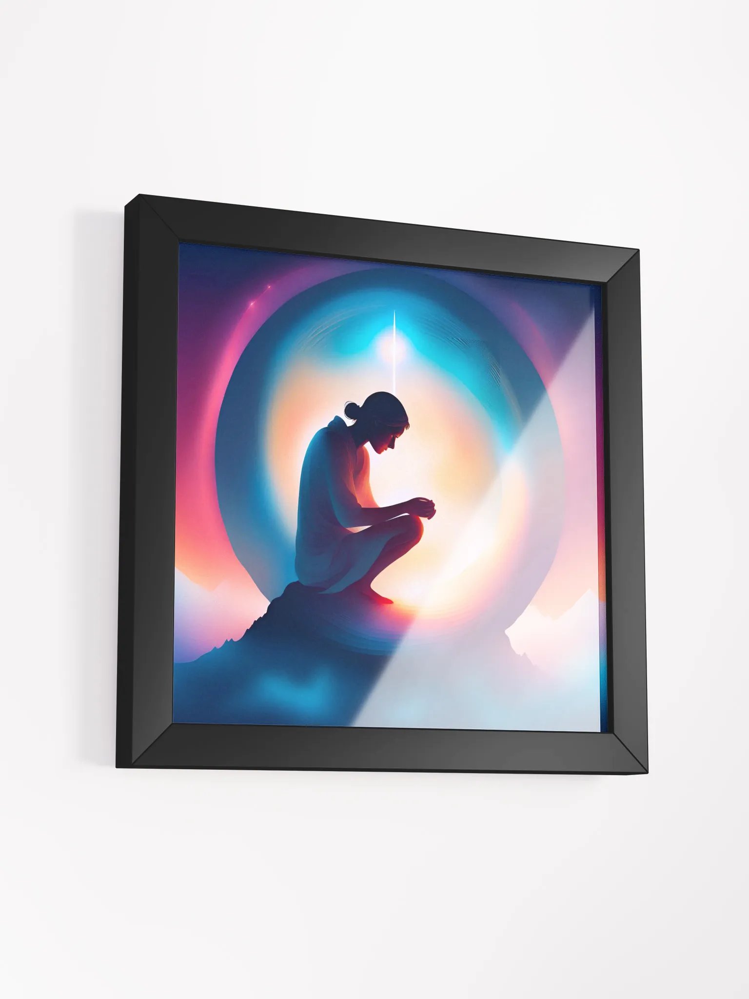 Healing in Radiant Silence - Framed High-Quality Matte Poster product image (3)