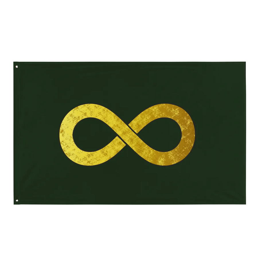 Golden Infinity Flag (Green) product image (1)