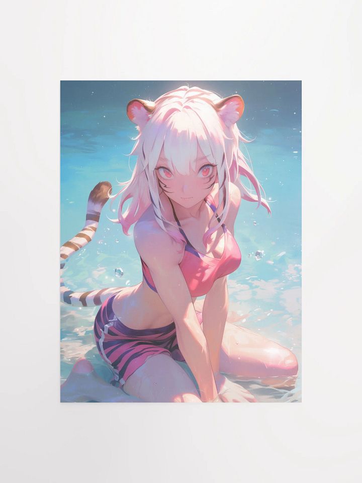 Tiger Anthro Water Sparkle Poster product image (1)