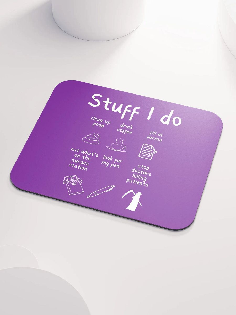 Funny Nurse Mousemat 