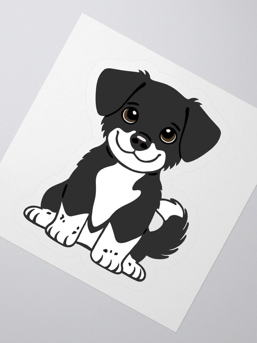 BLACK & WHITE LABRADOR PUPPY STICKER product image (4)