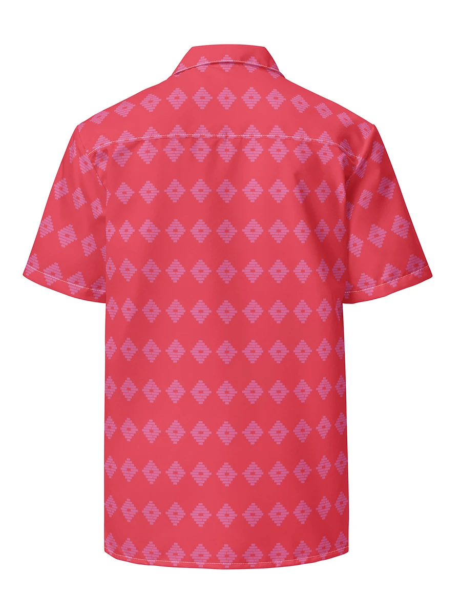 Anacostia Community Museum Button-Up Shirt (Red/Pink) Image 2